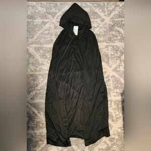 Adult One Size Fits Most Black Hooded Cape Halloween Costume Cosplay Grim Reaper